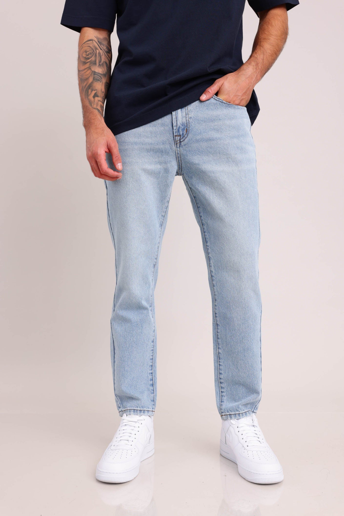 FOX גברים מכנסיים גינס LOOSE גינס LOOSE