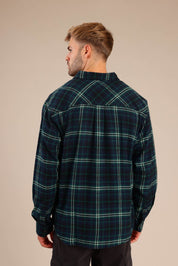 FOX גברים חולצה חולצה מכופתרת פלאנל ארוכה חולצה מכופתרת פלאנל ארוכה