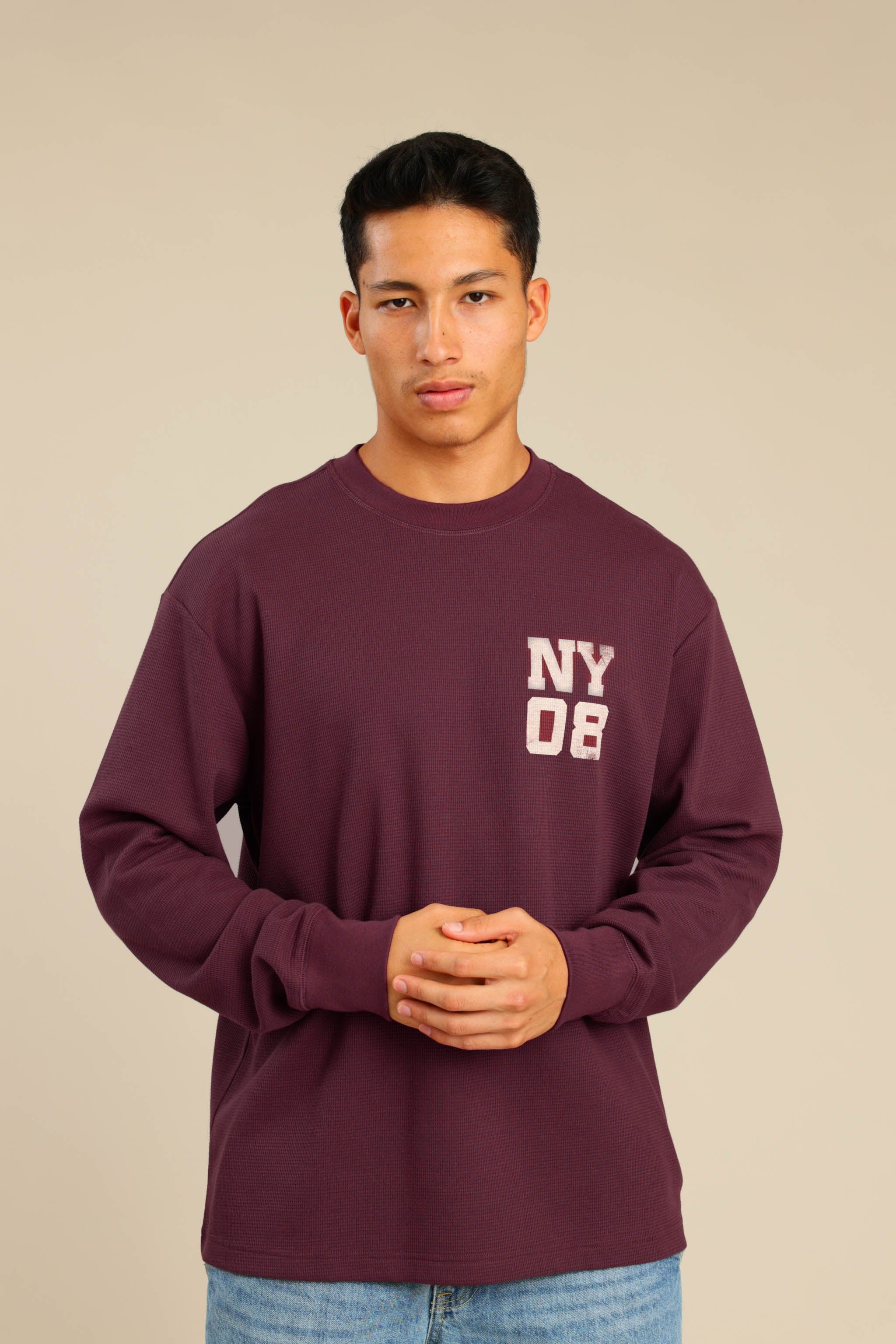 FOX גברים חולצה חולצה עם הדפס חולצה עם הדפס