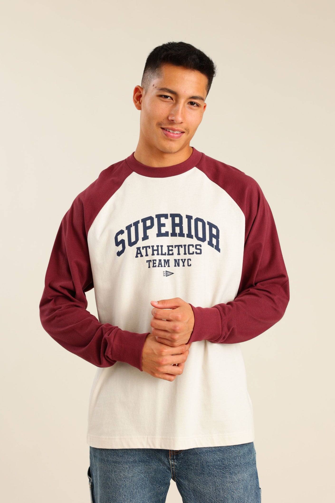 FOX גברים חולצה חולצה עם הדפס חולצה עם הדפס