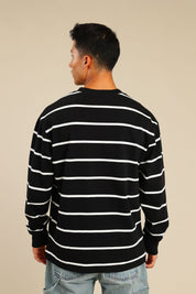 FOX גברים חולצה חולצת פסים ארוכה חולצת פסים ארוכה