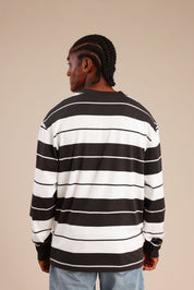 FOX גברים חולצה חולצת פסים ארוכה חולצת פסים ארוכה