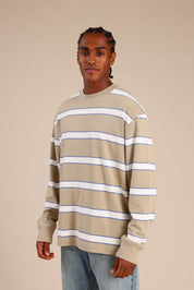 FOX גברים חולצה חולצת פסים ארוכה חולצת פסים ארוכה