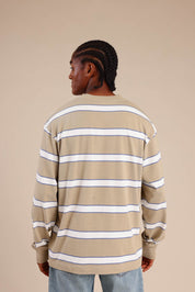 FOX גברים חולצה חולצת פסים ארוכה חולצת פסים ארוכה