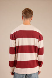 FOX גברים חולצה חולצת פסים ארוכה חולצת פסים ארוכה