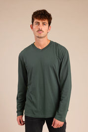 FOX גברים חולצה חולצת בייסיק צווארון V חולצת בייסיק צווארון V