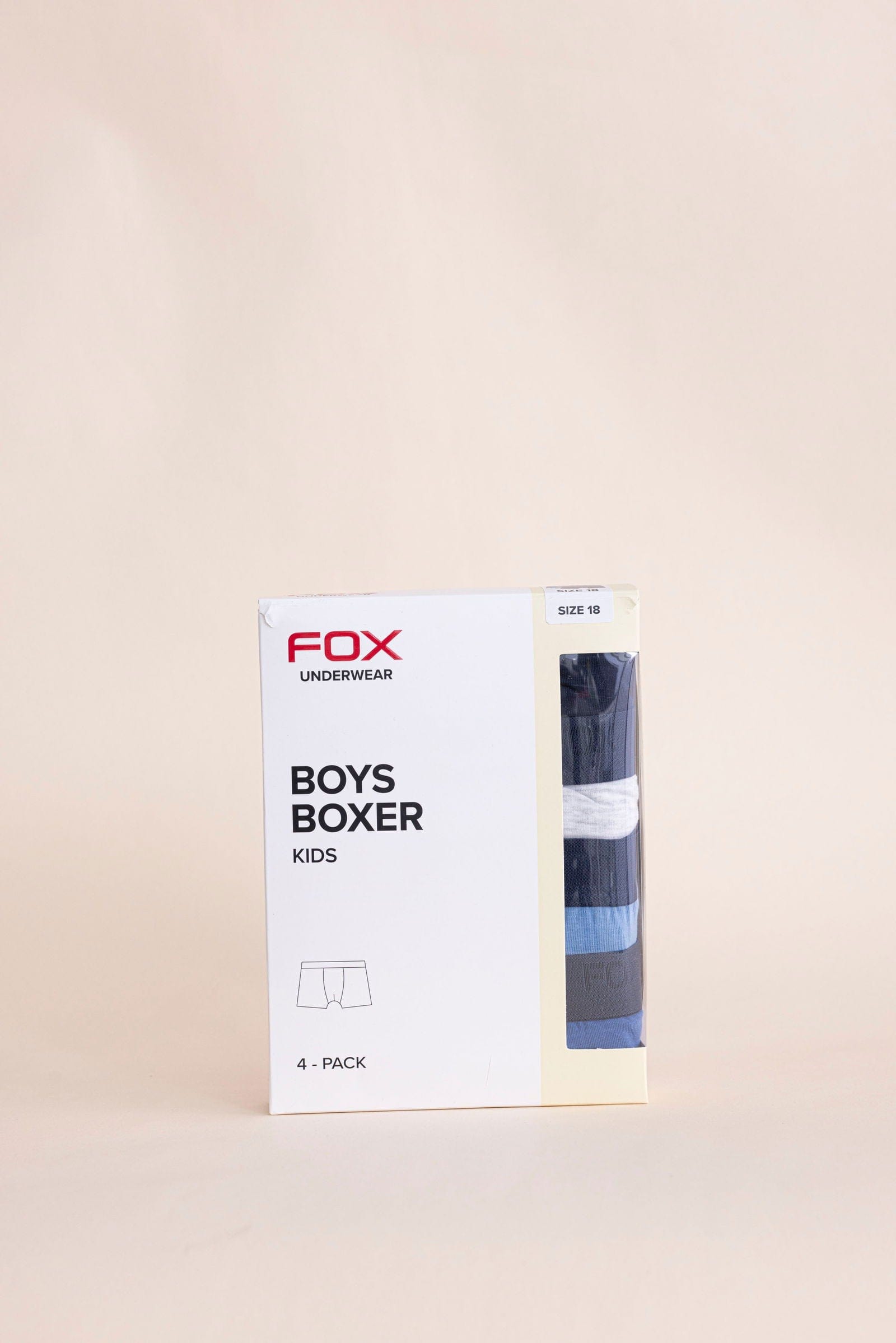 FOX אביזרים תחתונים מארז 4 תחתוני בוקסר בנים מארז 4 תחתוני בוקסר בנים