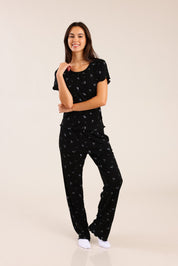 FOX נשים אחר פיג'מה עם הדפס פיג'מה עם הדפס