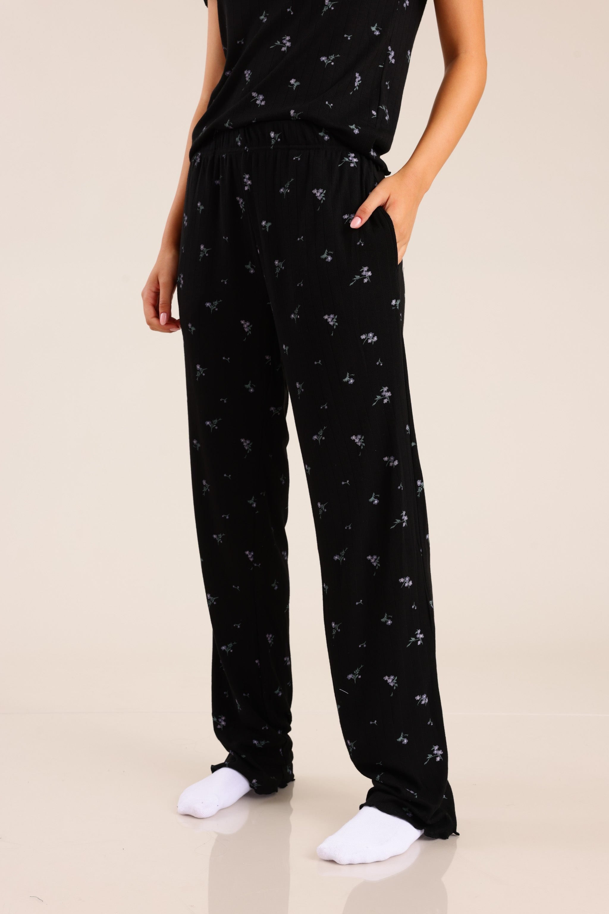 FOX נשים אחר פיג'מה עם הדפס פיג'מה עם הדפס