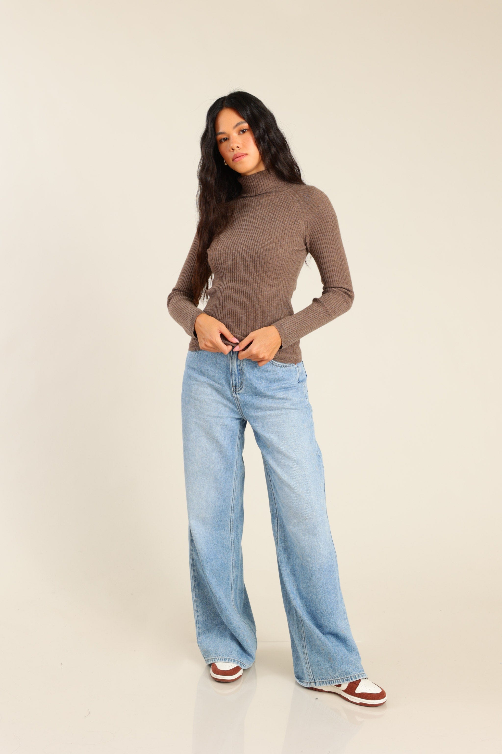 FOX נשים סריגים סריג סריג