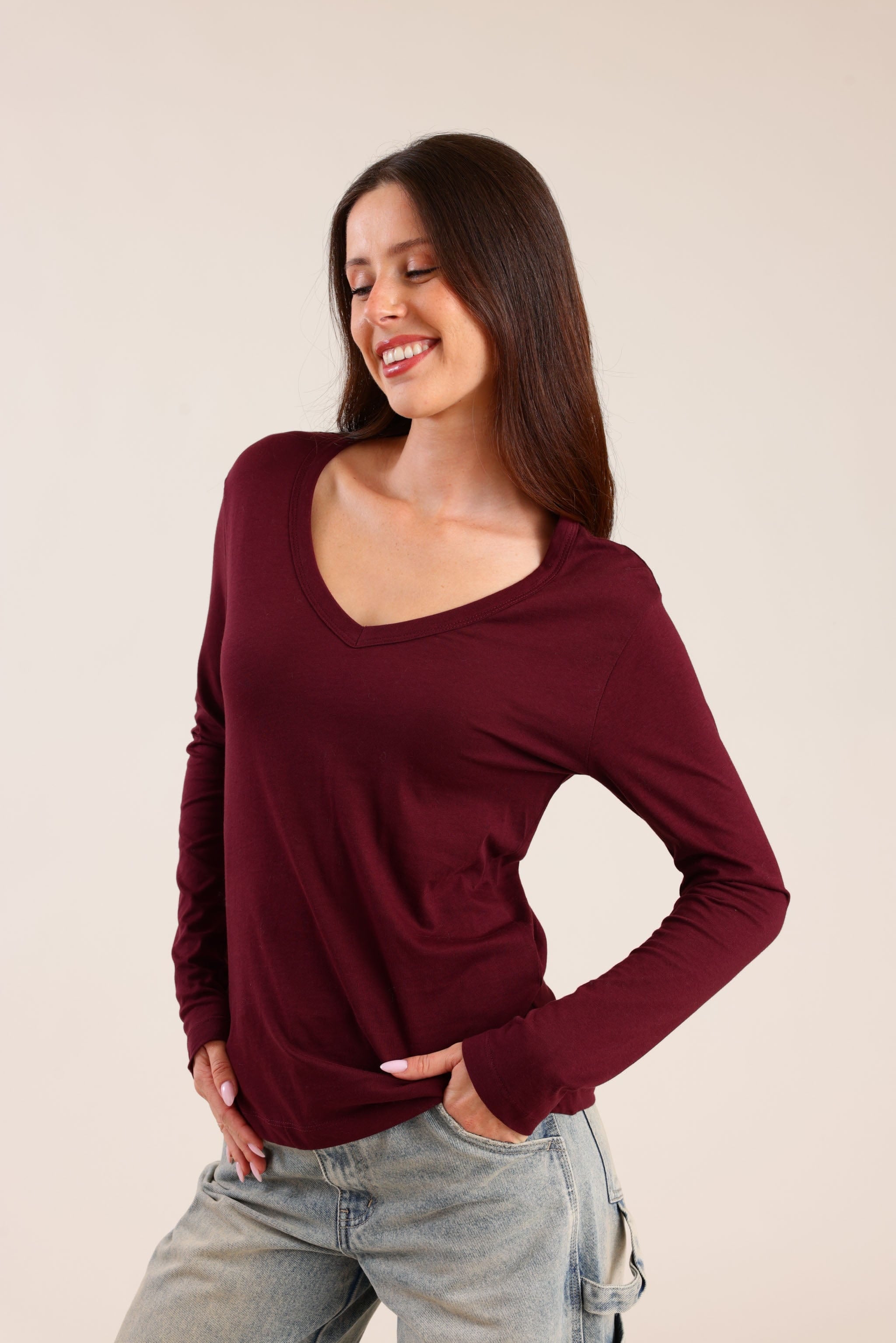 FOX FOX חולצה חולצה חלקה חולצה חלקה