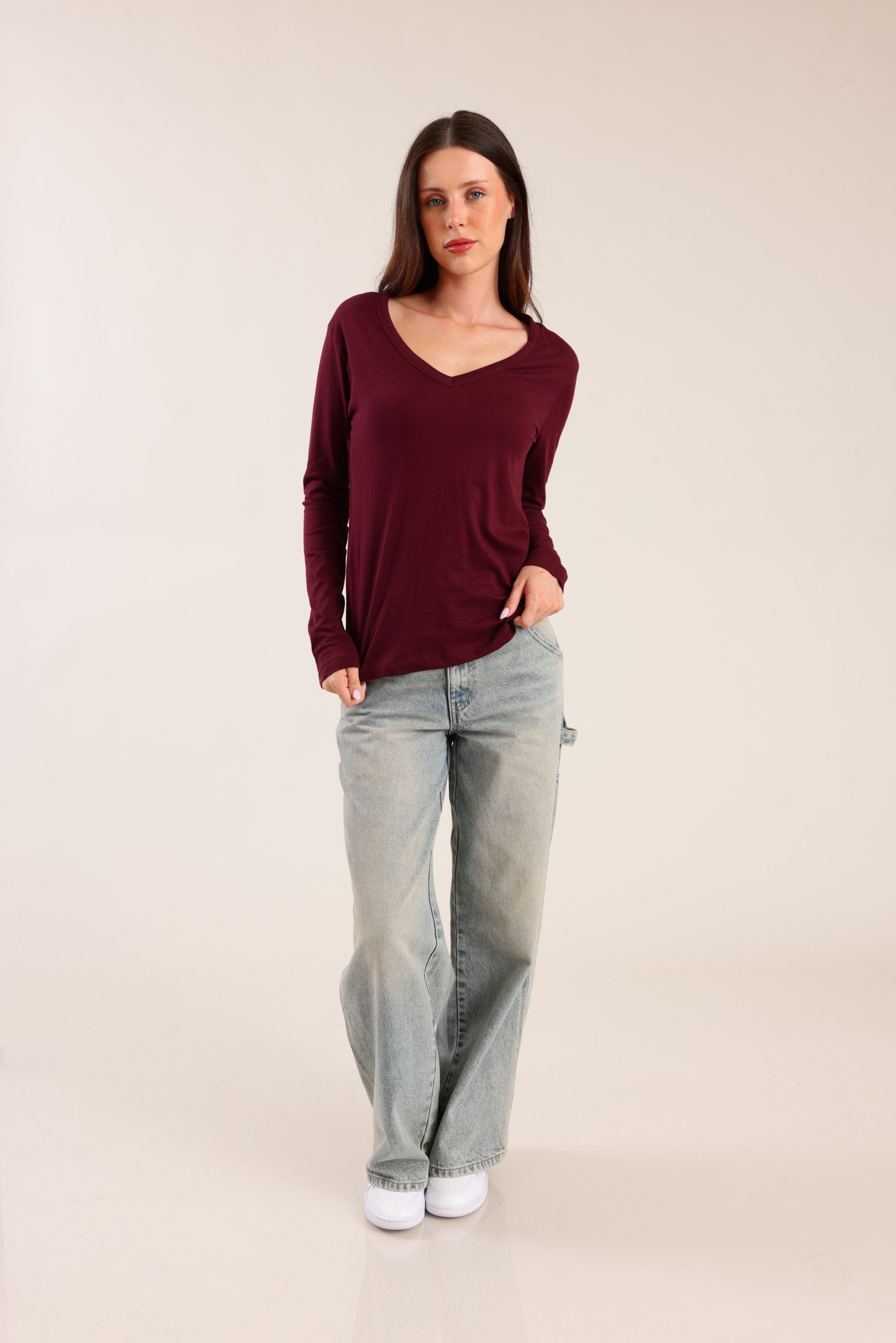 FOX FOX חולצה חולצה חלקה חולצה חלקה