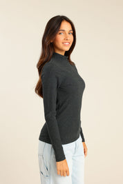 FOX נשים חולצה חולצה חלקה חולצה חלקה