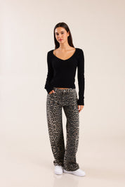 FOX נשים חולצה חולצת ריב חולצת ריב