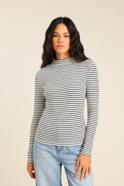 FOX נשים חולצה חולצת גולף פסים חולצת גולף פסים