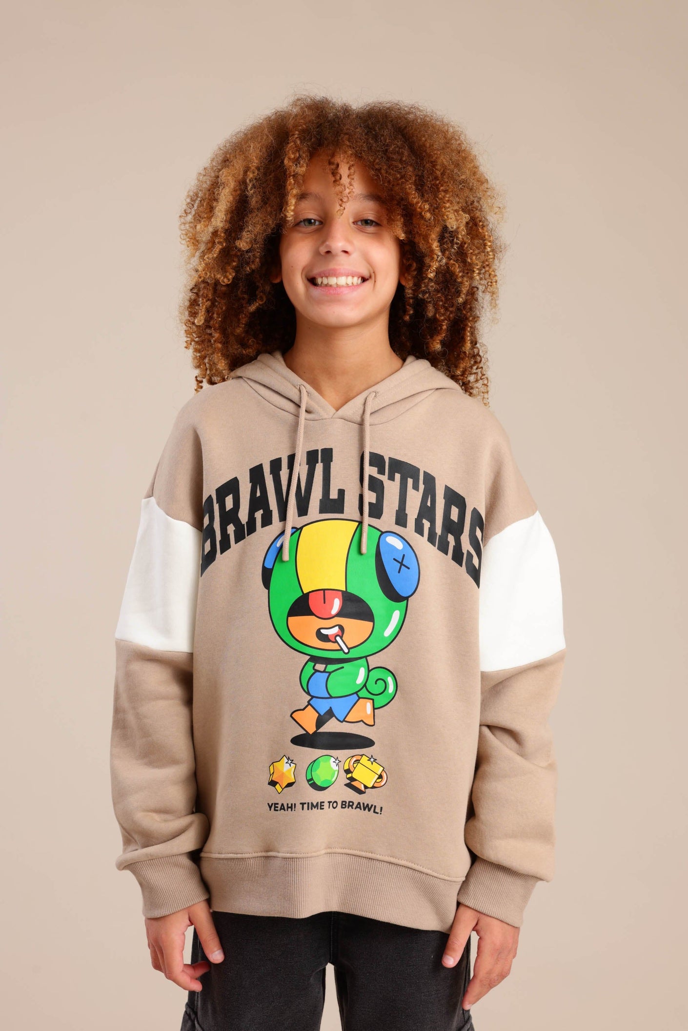 FOX בנים פוטרים קפוצ'ון ממותג בראול סטארס קפוצ'ון ממותג בראול סטארס