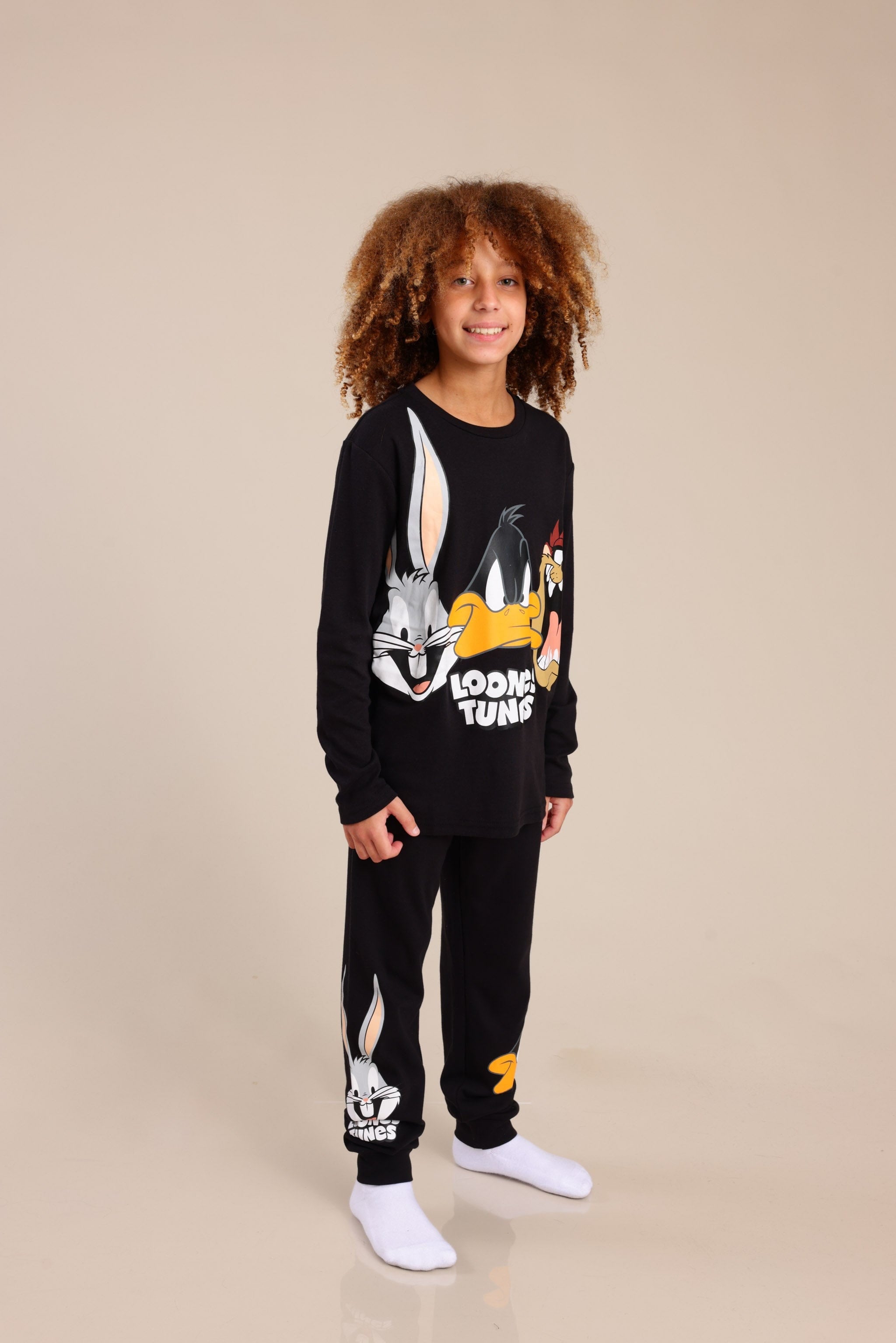 FOX בנים אחר פיג'מה ממותגת לוני טונס פיג'מה ממותגת לוני טונס