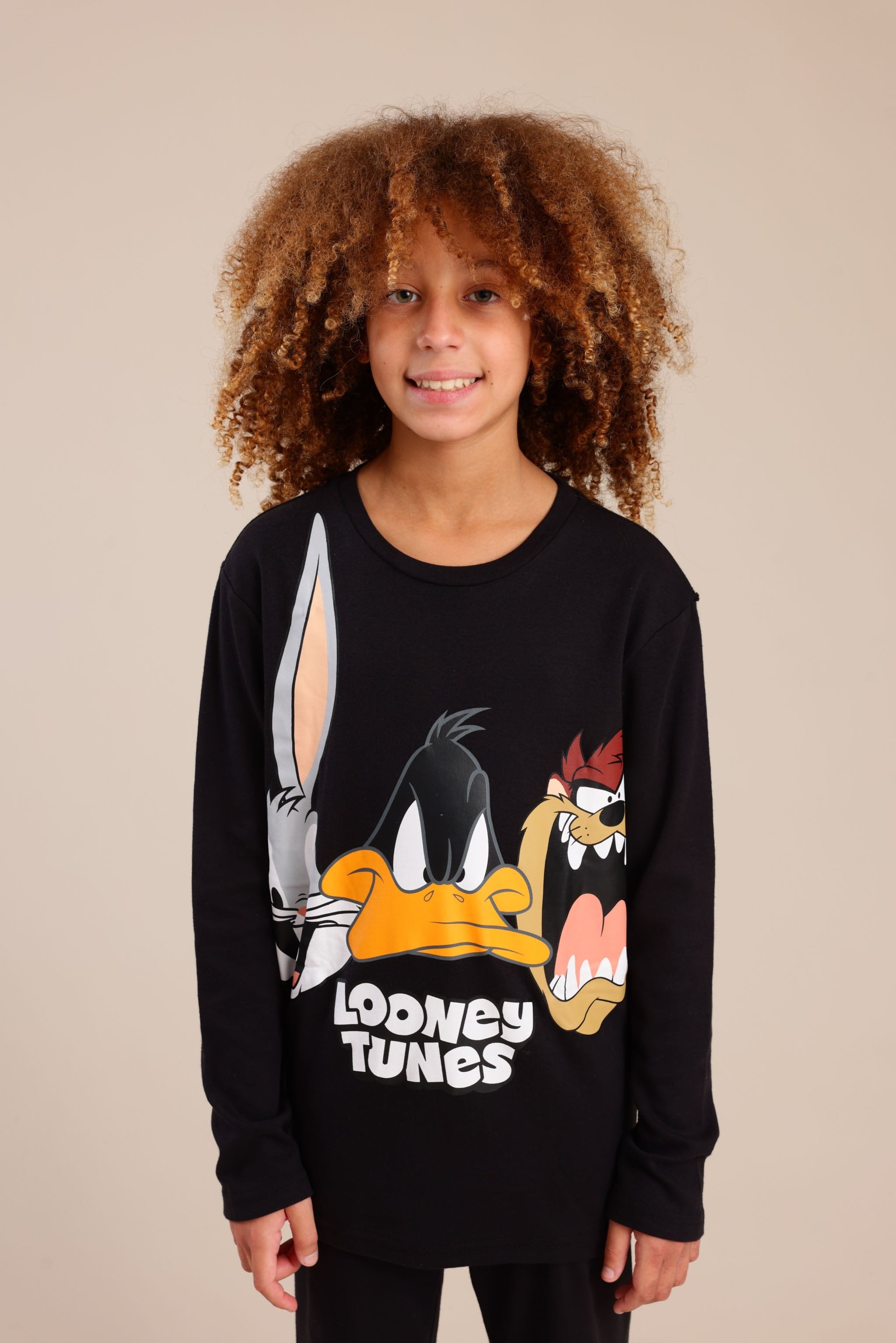 FOX בנים אחר פיג'מה ממותגת לוני טונס פיג'מה ממותגת לוני טונס