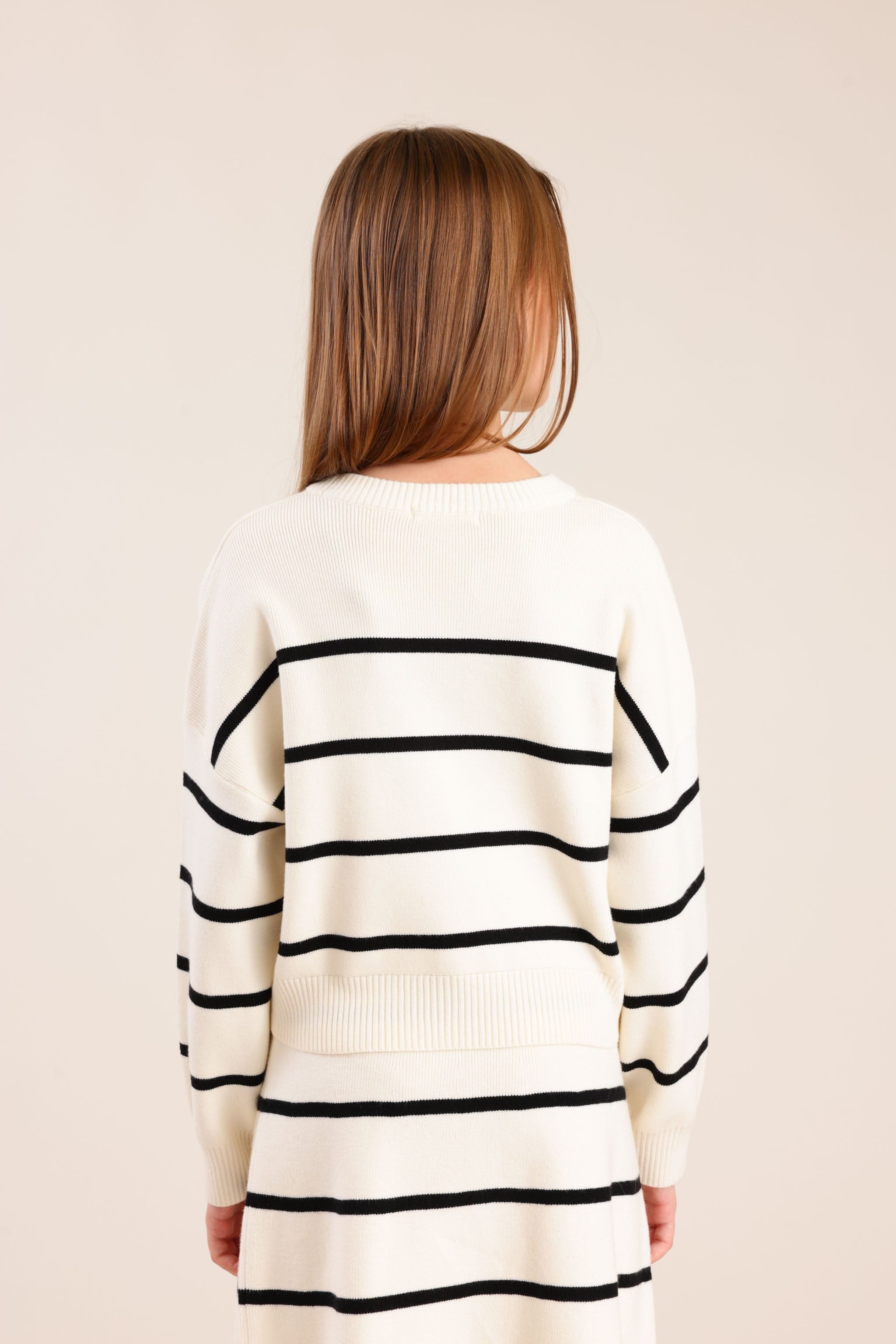 FOX בנות סריגים סריג פסים סריג פסים