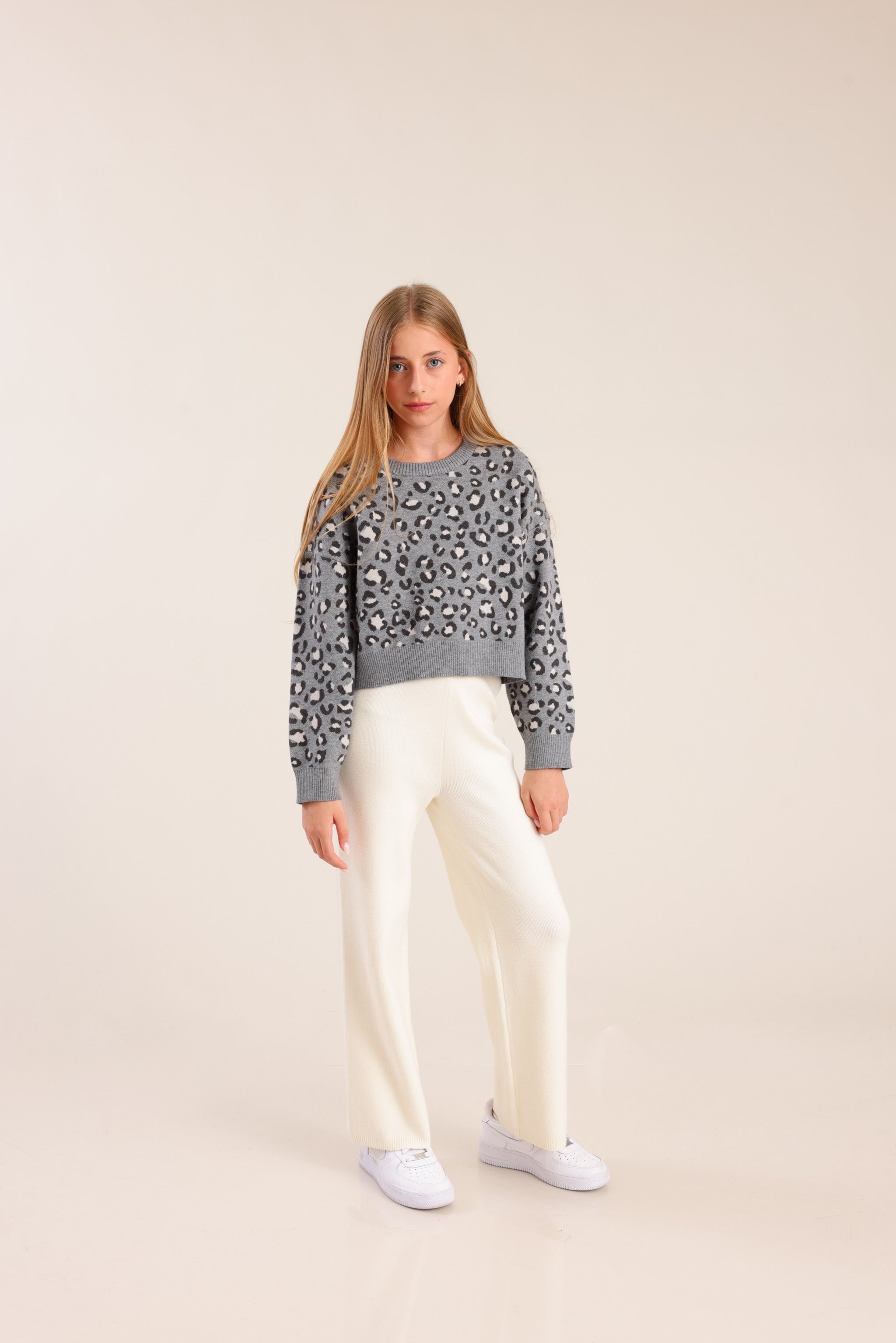 FOX בנות סריגים סריג סריג