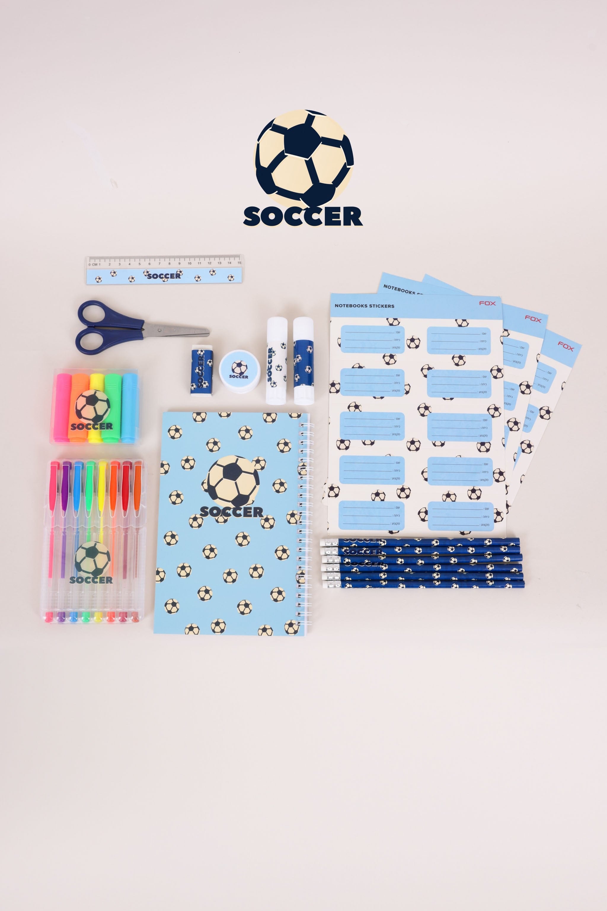 FOX אביזרים אחר OS מארז כלי כתיבה כדורגל מארז כלי כתיבה כדורגל 927029651638