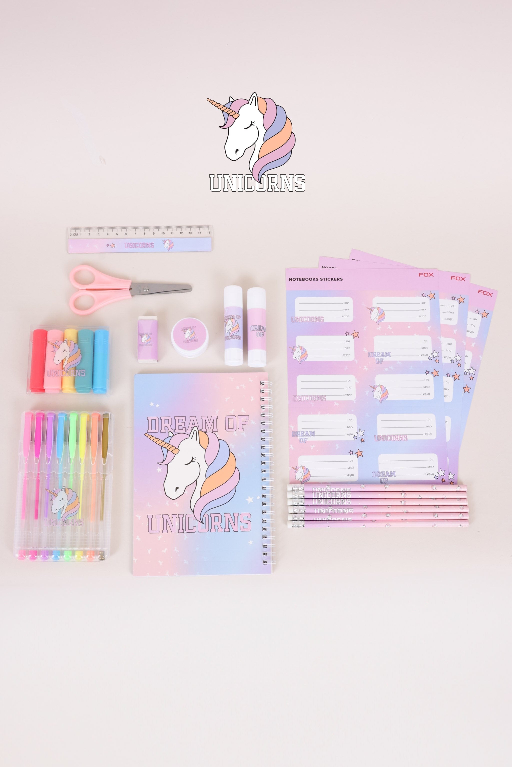 FOX אביזרים אחר OS מארז כלי כתיבה חד קרן מארז כלי כתיבה חד קרן 927011439938