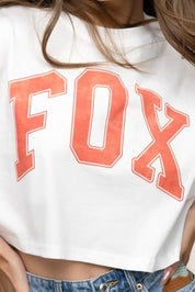 FOX נשים חולצה קצרה חולצת בייסיק קרופ FOX חולצת בייסיק קרופ FOX