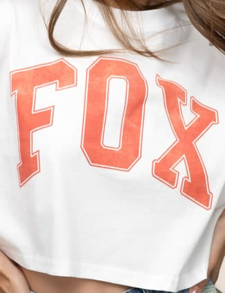 FOX נשים חולצה קצרה חולצת בייסיק קרופ FOX חולצת בייסיק קרופ FOX