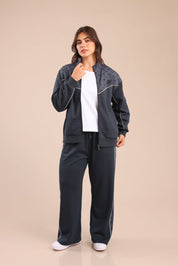 FOX פלאס נשים פוטרים מכנסיים עם פס ממותג דיסני | PLUS SIZE מכנסיים עם פס ממותג דיסני | PLUS SIZE