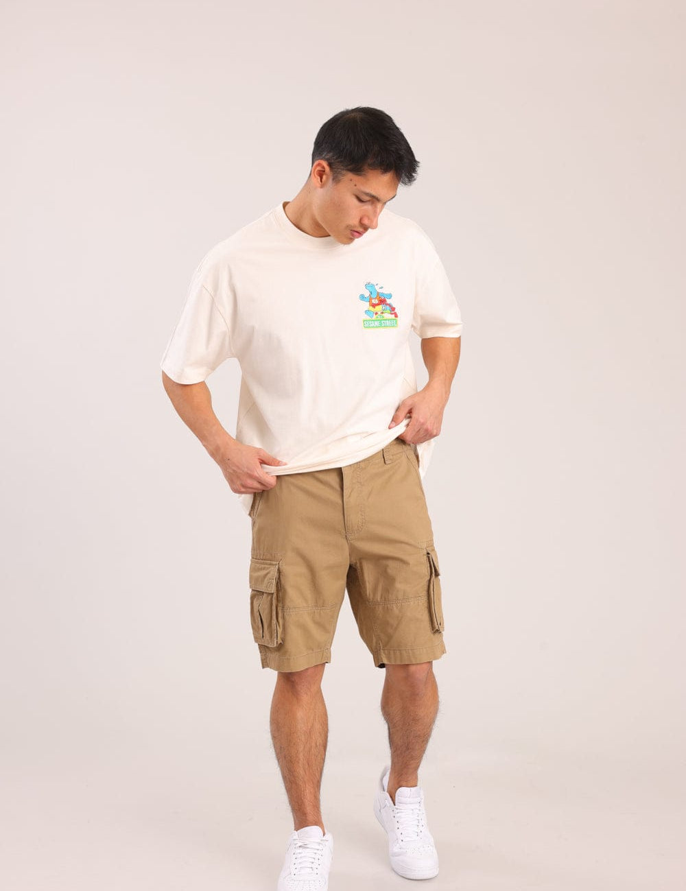 FOX גברים מכנסיים מכנסי אריג קצרים מכנסי אריג קצרים