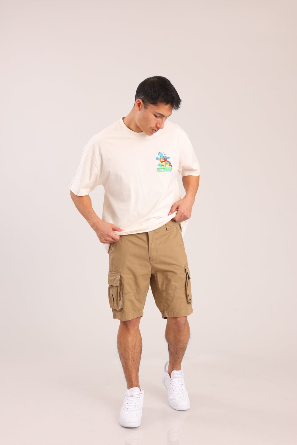 FOX גברים מכנסיים מכנסי אריג קצרים מכנסי אריג קצרים