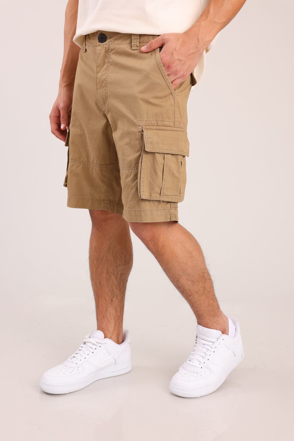 FOX גברים מכנסיים מכנסי אריג קצרים מכנסי אריג קצרים