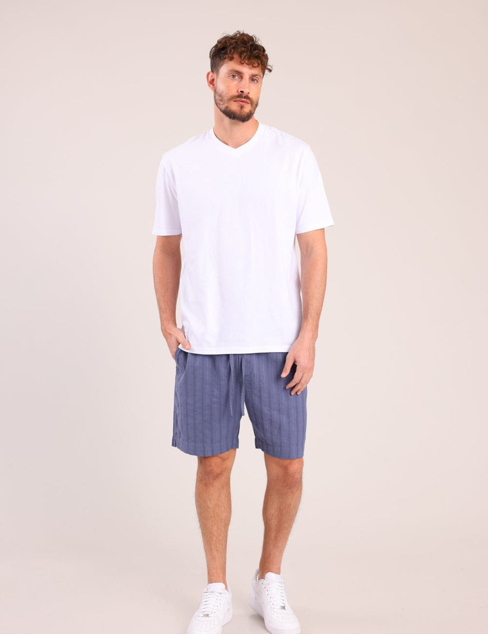 FOX גברים מכנסיים קצרים מכנסי אריג קצרים מכנסי אריג קצרים