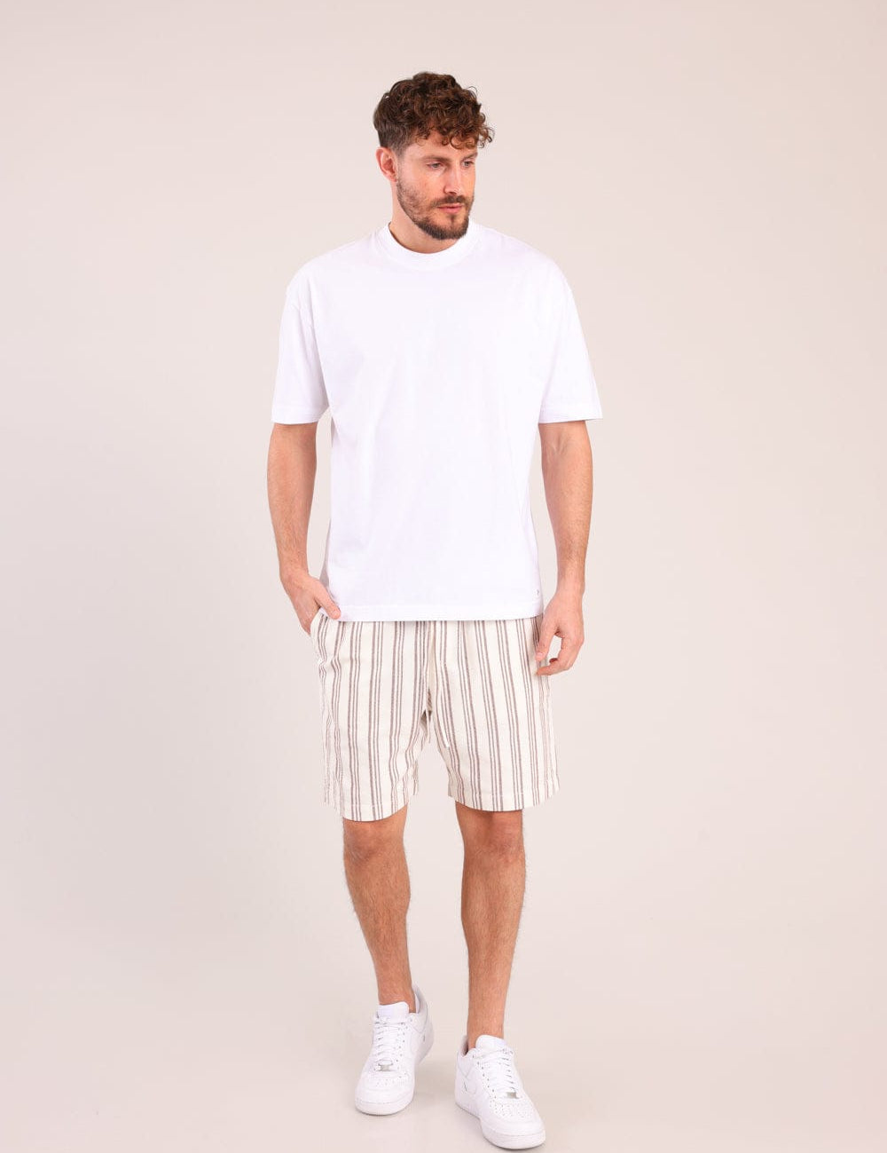 FOX גברים מכנסיים קצרים מכנסי אריג קצרים מכנסי אריג קצרים