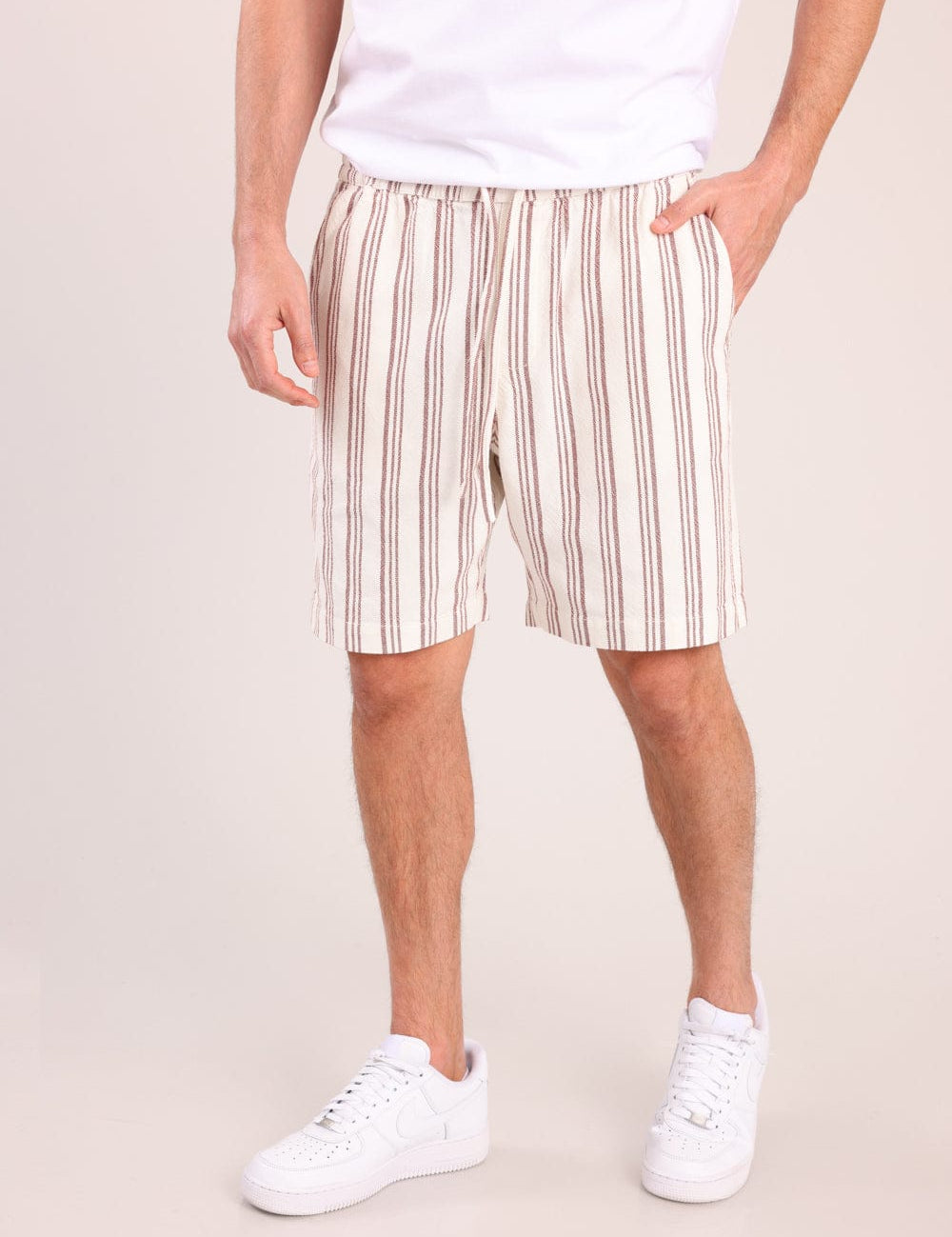 FOX גברים מכנסיים קצרים מכנסי אריג קצרים מכנסי אריג קצרים