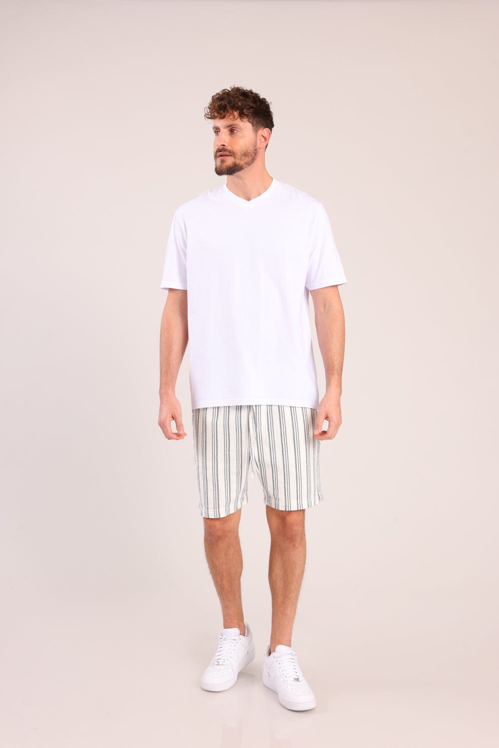 FOX גברים מכנסיים קצרים מכנסי אריג קצרים מכנסי אריג קצרים