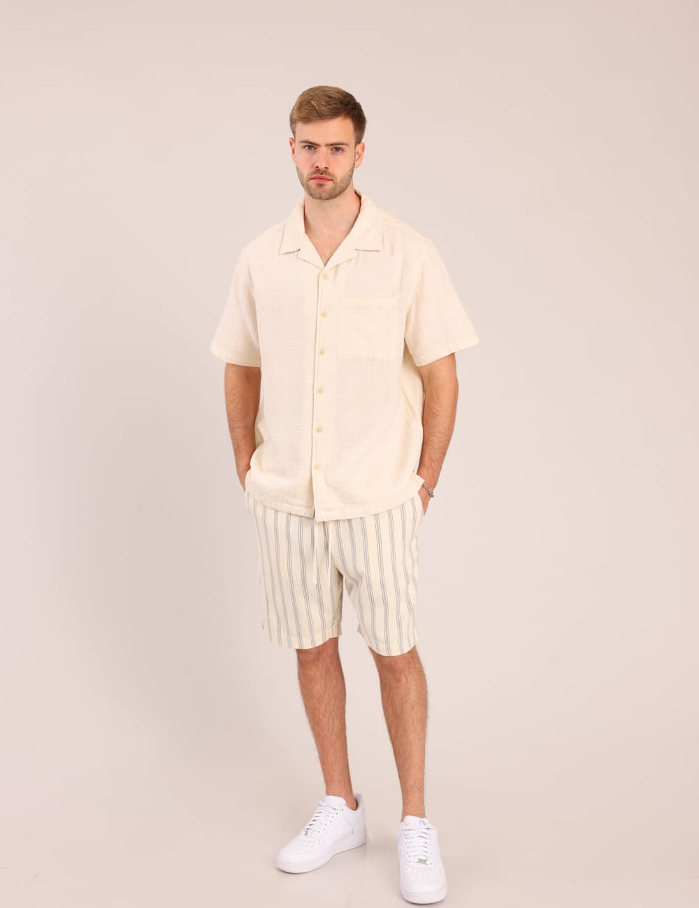 FOX גברים מכנסיים קצרים מכנסי אריג קצרים מכנסי אריג קצרים