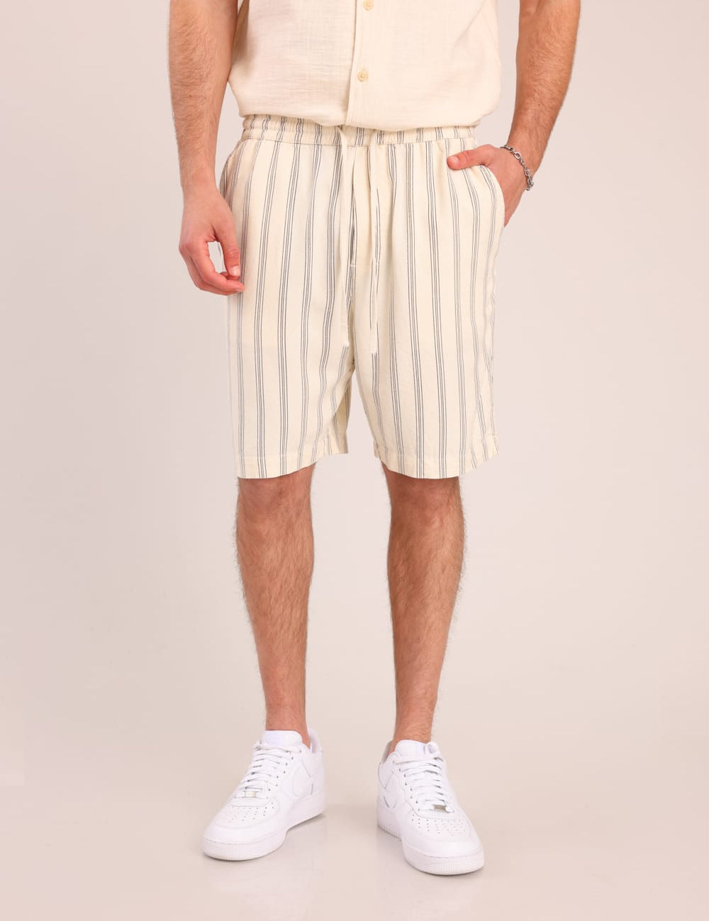 FOX גברים מכנסיים קצרים מכנסי אריג קצרים מכנסי אריג קצרים