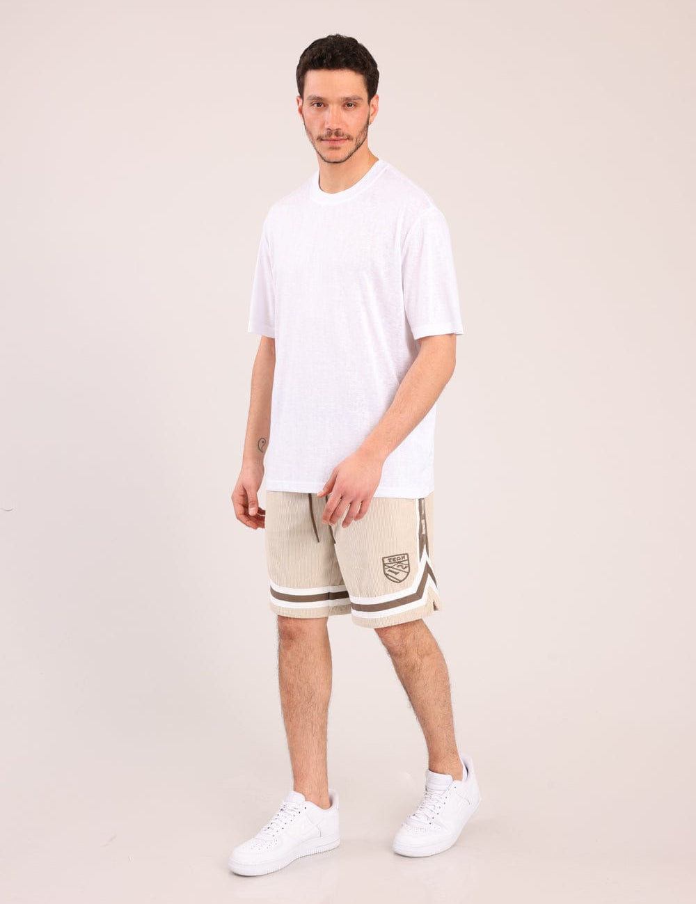 FOX גברים מכנסיים קצרים מכנסי אריג קצרים מכנסי אריג קצרים