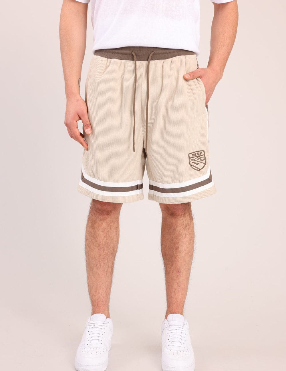 FOX גברים מכנסיים קצרים מכנסי אריג קצרים מכנסי אריג קצרים