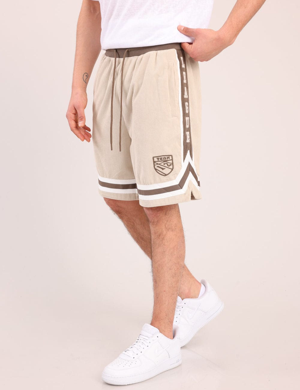 FOX גברים מכנסיים קצרים מכנסי אריג קצרים מכנסי אריג קצרים