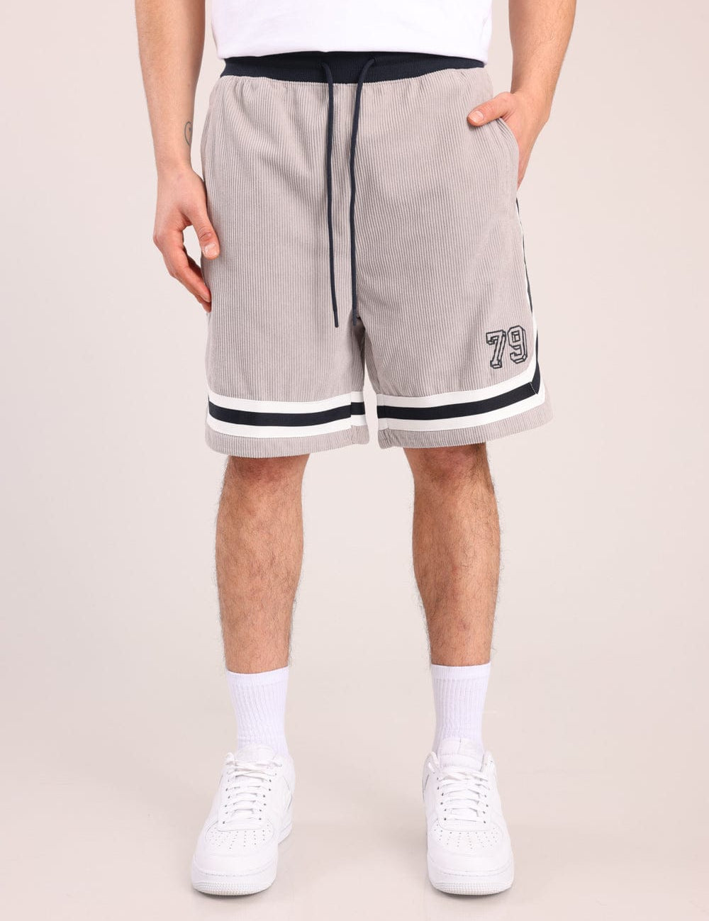 FOX גברים מכנסיים קצרים מכנסי אריג קצרים מכנסי אריג קצרים