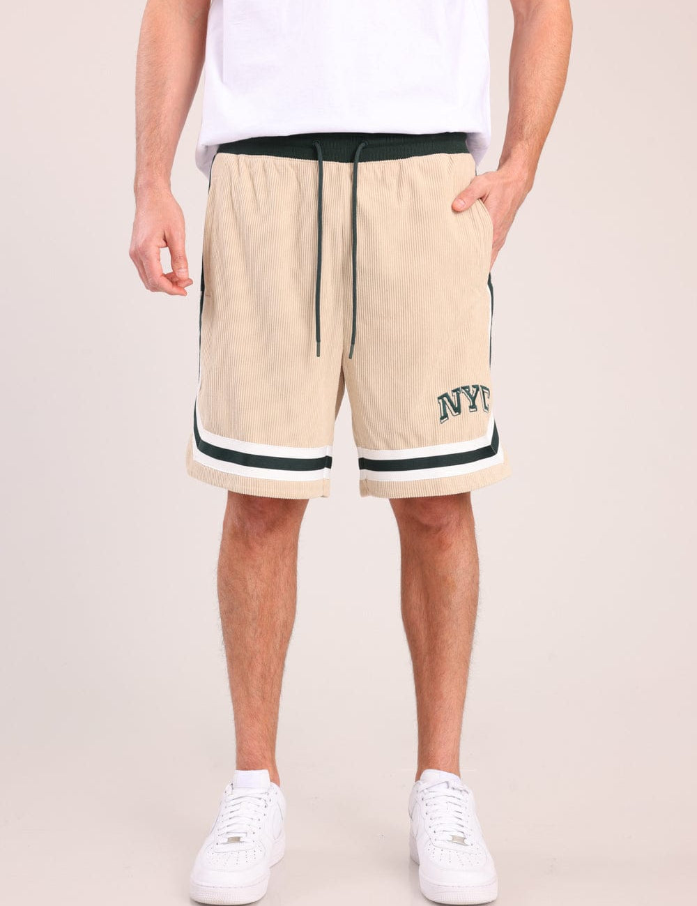 FOX גברים מכנסיים קצרים מכנסי אריג קצרים מכנסי אריג קצרים