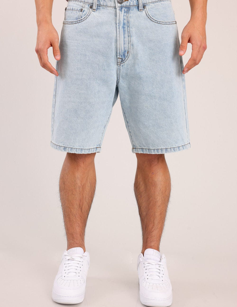 FOX גברים מכנסיים ג'ינס קצר ג'ינס קצר