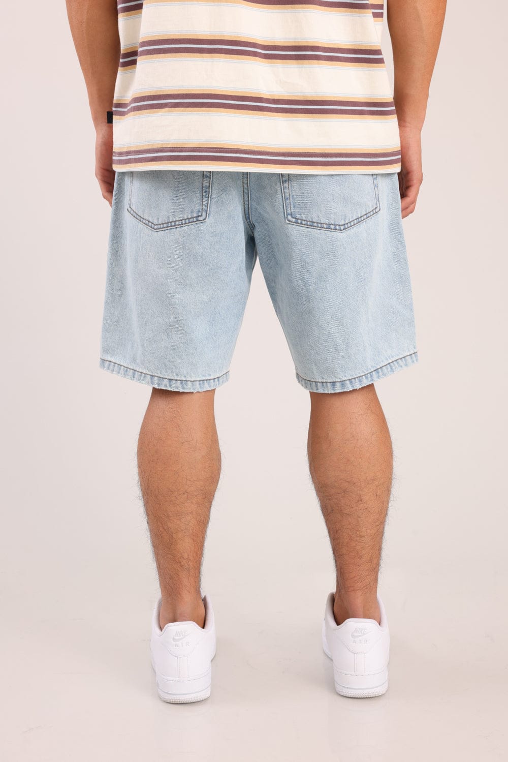 FOX גברים מכנסיים ג'ינס קצר ג'ינס קצר