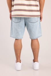 FOX גברים מכנסיים ג'ינס קצר ג'ינס קצר