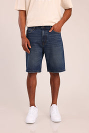 FOX גברים מכנסיים קצרים ג'ינס קצר LOOSE ג'ינס קצר LOOSE
