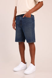 FOX גברים מכנסיים קצרים ג'ינס קצר LOOSE ג'ינס קצר LOOSE