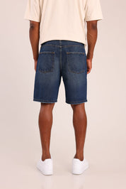 FOX גברים מכנסיים קצרים ג'ינס קצר LOOSE ג'ינס קצר LOOSE