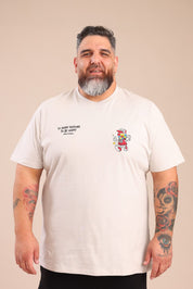 FOX פלאס גברים חולצה חולצה ממותגת סמיילי חולצה ממותגת סמיילי